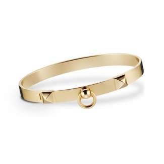 Hermes Collier de Chien Bracelet Gold